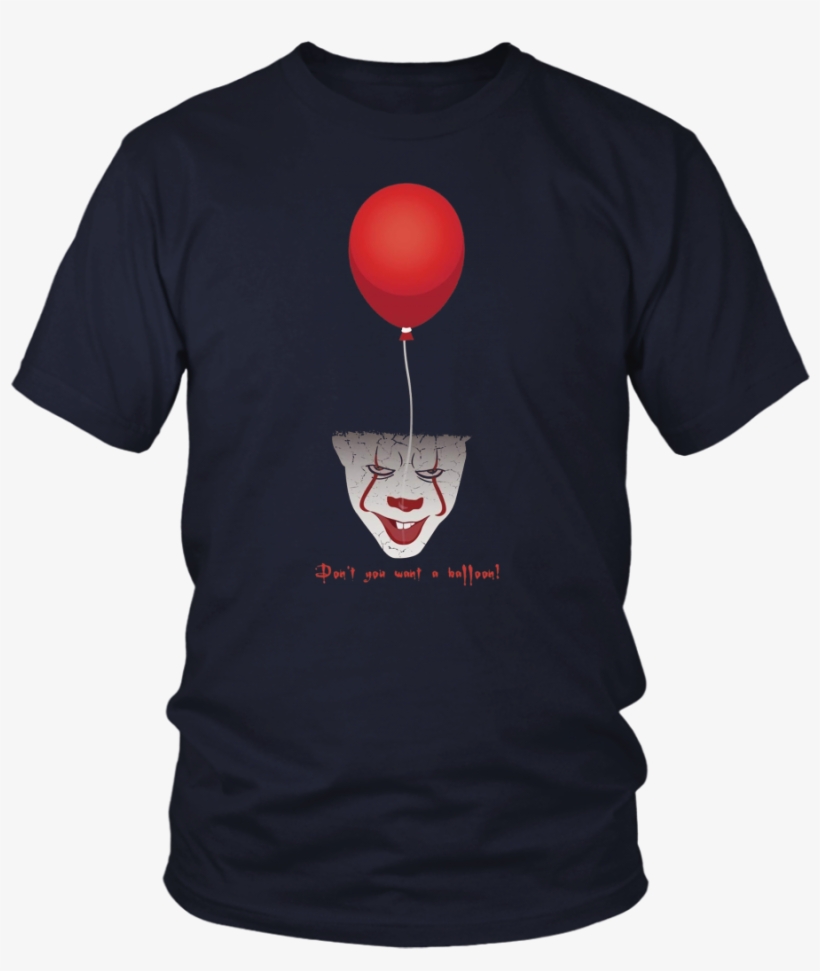 Red Balloon Fear Horror Halloween Funny T-shirt - Team Valor Shirts, transparent png #1469182