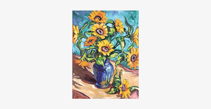 Sunflowers - Sunflower Paintings, transparent png #1469855