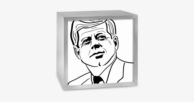 Clipart Black And White Stock Cognosco Fotokunst Design - John F. Kennedy, transparent png #1470142