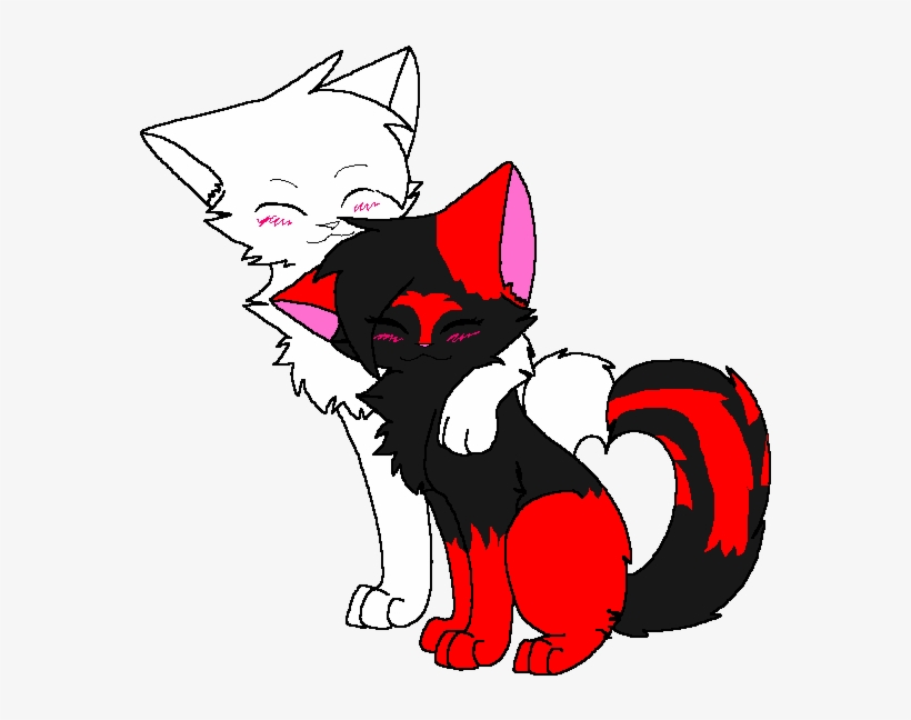 Warrior Cat Couple Coab By Creepergirl200 On Clipart - Warriors, transparent png #1470295