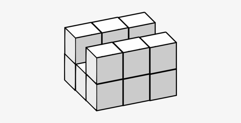 Three Dimensional Space Cube Geometry Five Dimensional - Treris 3 Blocks, transparent png #1470301