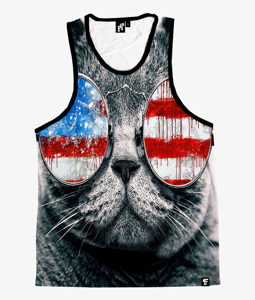 Patriotic Cat Tank Mockup V=1534265432 - Waterfly 9.7" 10" 10.2" Inches Waterproof Neoprene, transparent png #1470351
