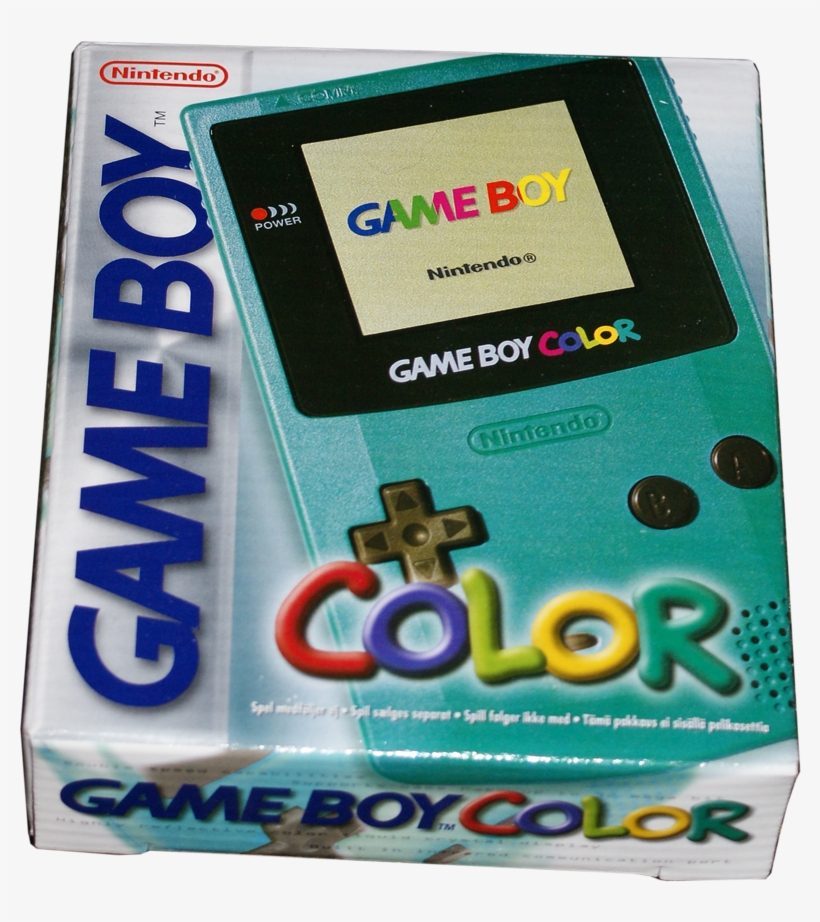 Game Boy Color In Original Box - Game Boy Color Teal, transparent png #1470697