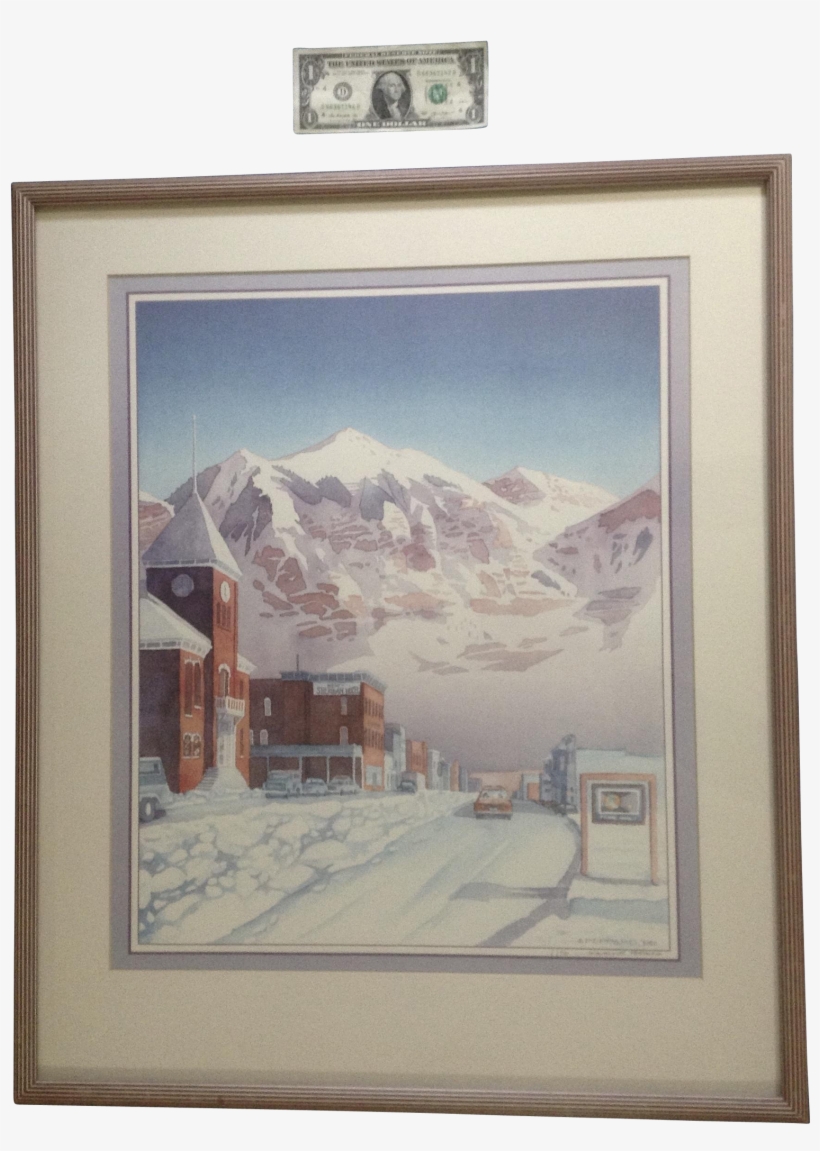 Jacqueline Peppard Nws Mountain Town In Colorado Limited - Lithography, transparent png #1471101