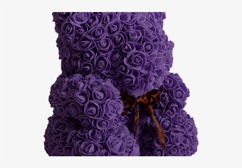 Purple Rose Bear - Bear, transparent png #1471139