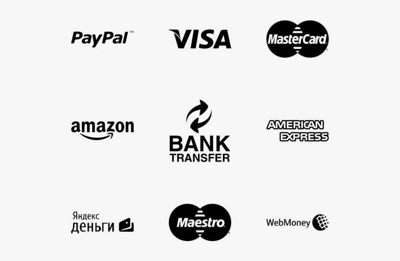Payments Logos - Payment Card Png Black, transparent png #1471546