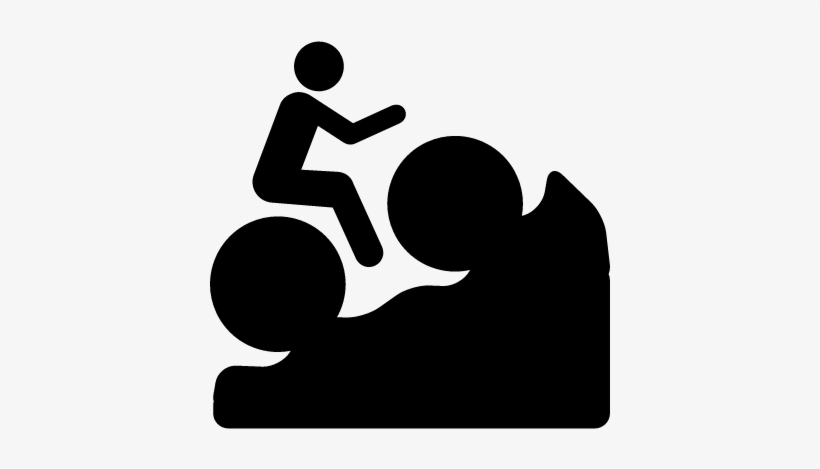 Mountain Cycling Cyclist Silhouette Vector - Graphics And More Cycling Bicycling Mountain Biking, transparent png #1471761