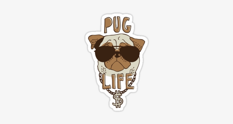 Pug Life Logo, transparent png #1472347