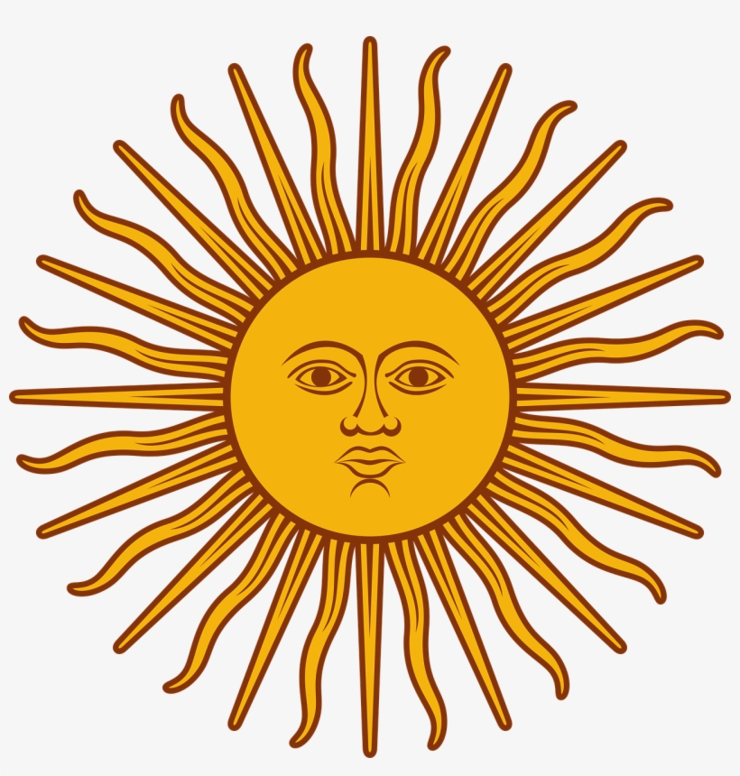 Sun Face Transparent Png Image - Sun On The Argentina Flag, transparent png #1472384