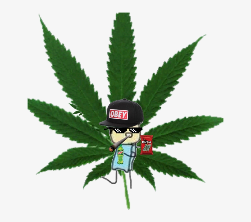 Maximum Shit Lord Mode - Marijuana Leaf Psd, transparent png #1472386