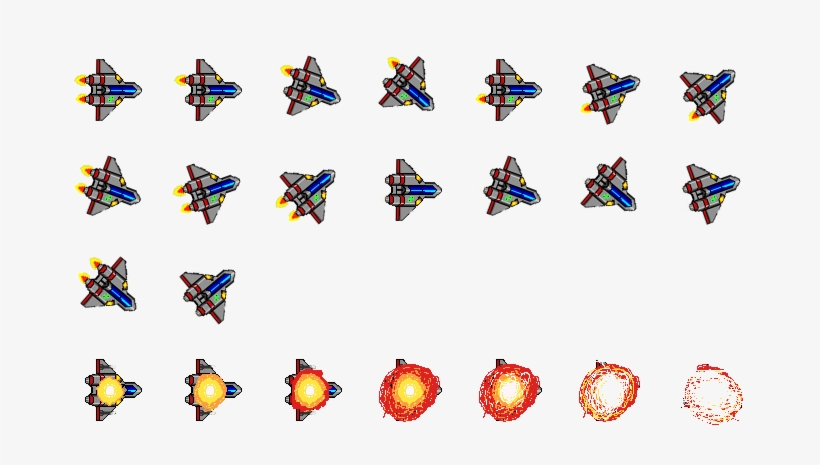 Galaga Ship Sprite Png - Cartoon - Free Transparent PNG Download - PNGkey