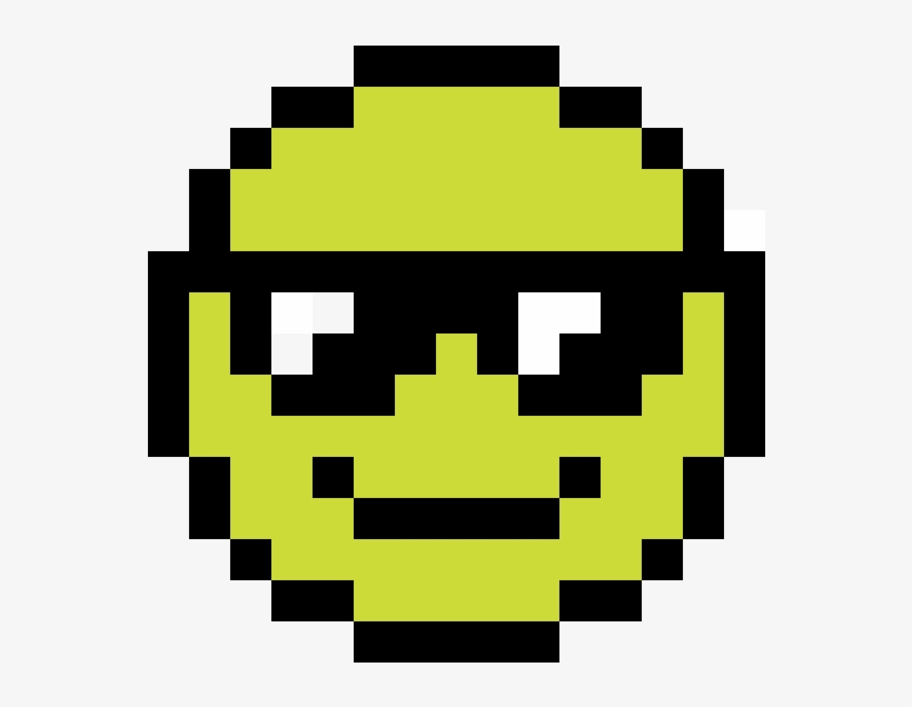 Sun Glasses Emoji - Pixel Art Emoji, transparent png #1472681