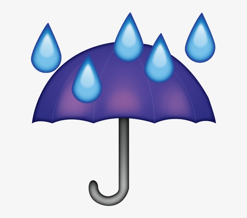 Download Umbrella Drops Island Icon - Emoji Umbrella, transparent png #1472683