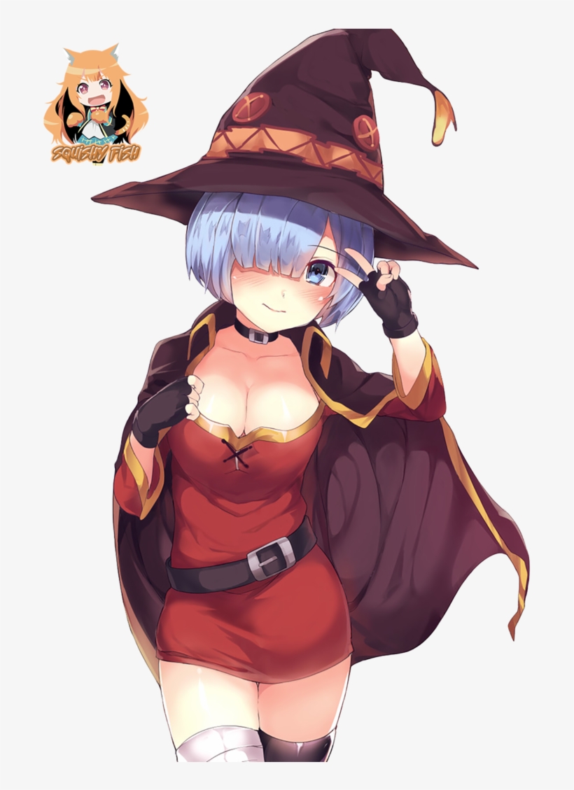 Rem X Megumin [render - Rem Megumin, transparent png #1473144