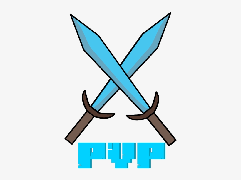 Cartoonish Diamond Swords - Minecraft, transparent png #1473824