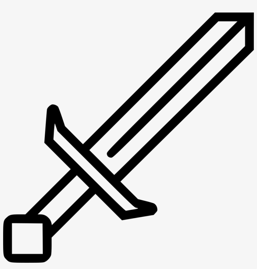 Minecraft Sword Comments - Sword Svg, transparent png #1474056