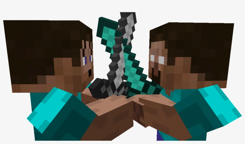 Person Transparent Minecraft - Minecraft Fight Png, transparent png #1474073