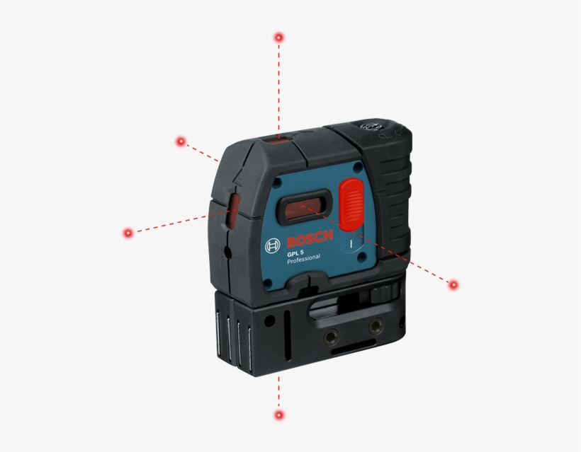 Gpl - Bosch - 5-point Self-leveling Alignment Laser, transparent png #1474589