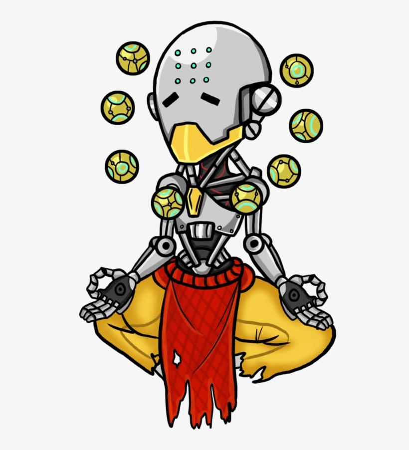 Banner Transparent Stock Chibi By Maddielea On Deviantart - Overwatch Zenyatta Chibi, transparent png #1474735