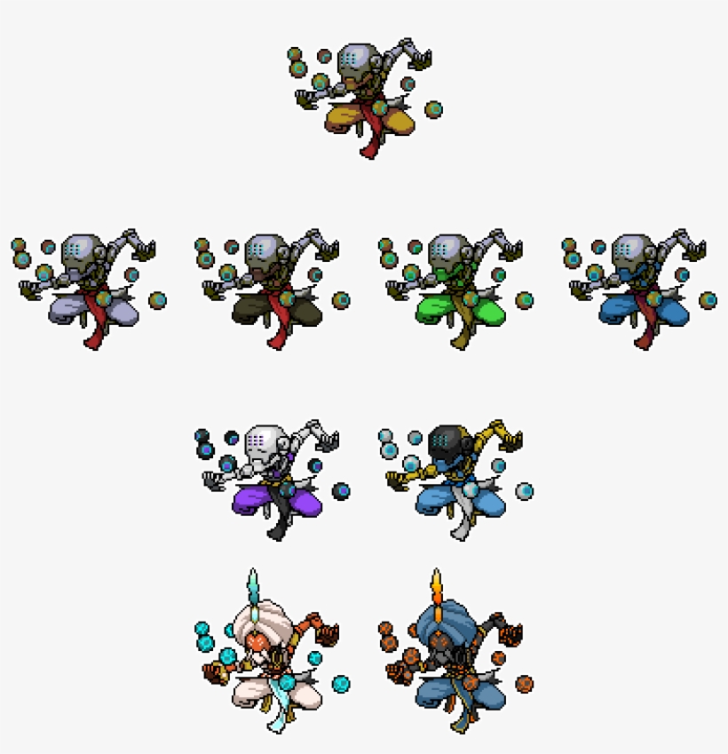Zenyatta Skin Sprites - Overwatch Shirt Zenyatta Pixel Name Watchauto, transparent png #1474845