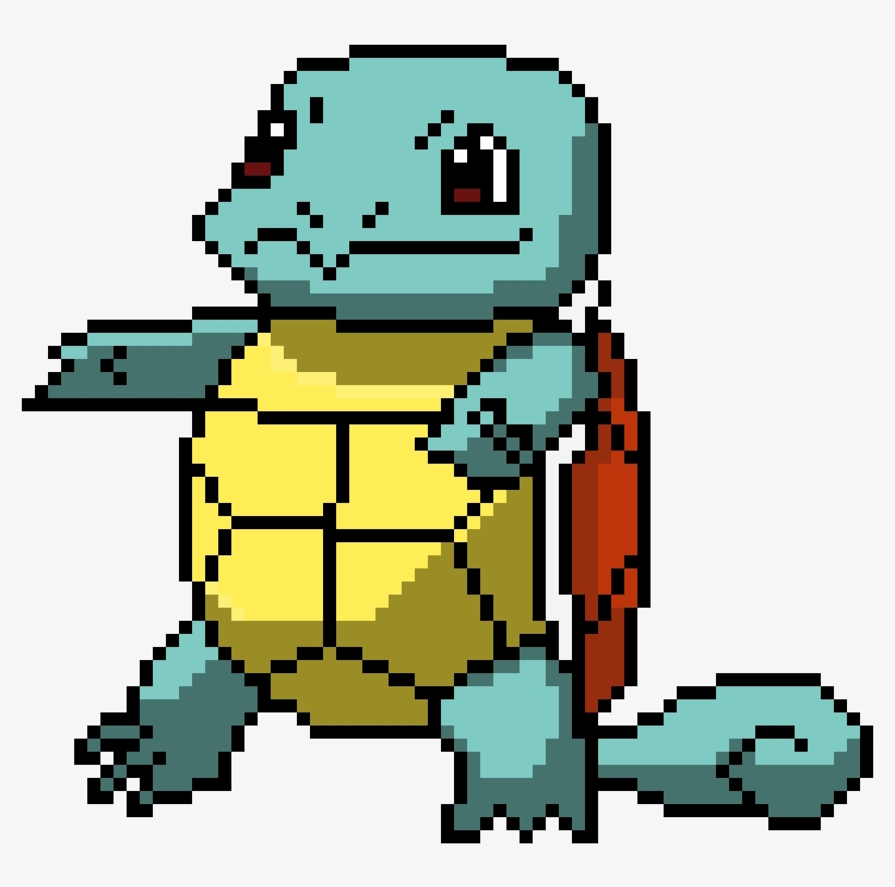 Squirtle - Pixel Art Circle, transparent png #1474979