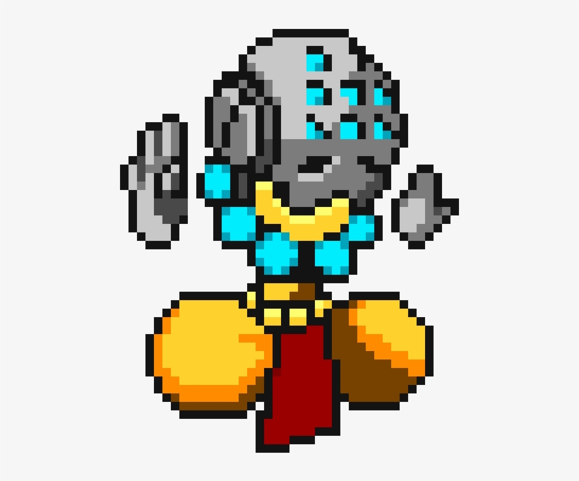 Zenyatta - Perler Beads Patterns Overwatch, transparent png #1474998