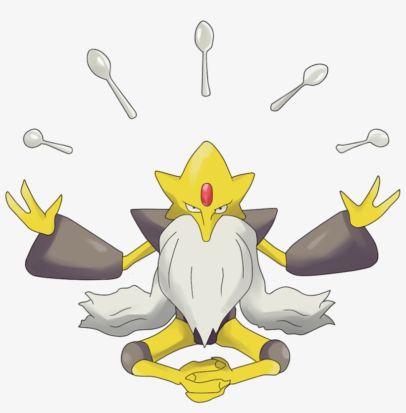 Zenyatta Is Literally Mega Alakazampic - Alakazam Spoon, transparent png #1475265