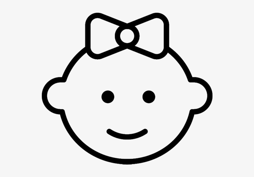 Emojis Drawing Baby Pacifier Picture Transparent - Girl Baby Icon Png, transparent png #1475352
