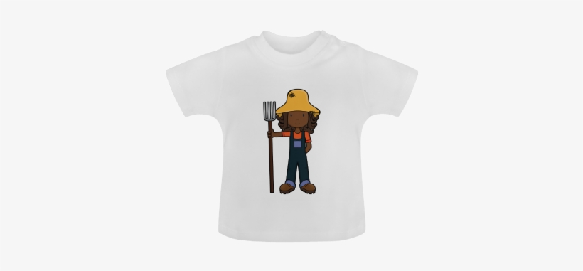 Farm Girl Future Farmer Illustration Baby Classic T - Farmergirl Bib, transparent png #1475435