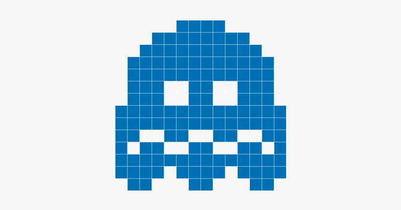 Pacman Ghost Png - Dark Blue Pacman Ghost, transparent png #1475841