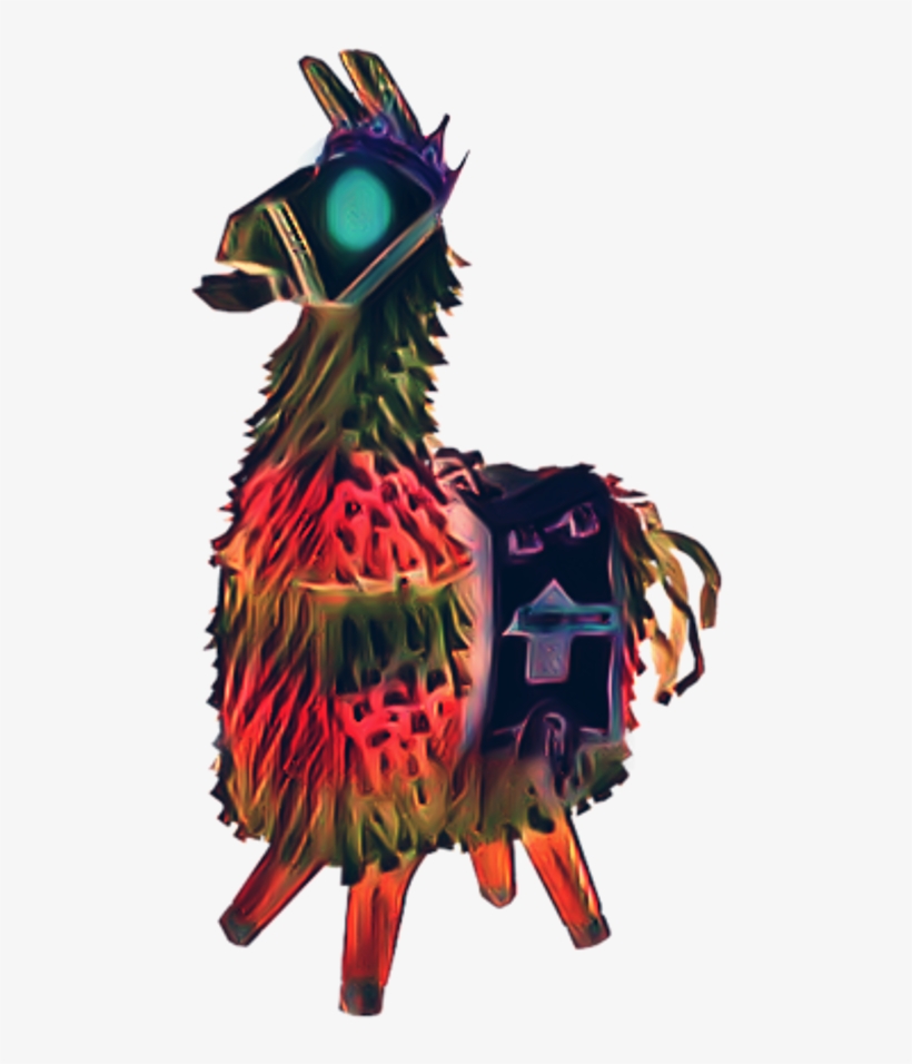 Fortnite Llama Black And White, transparent png #1476229