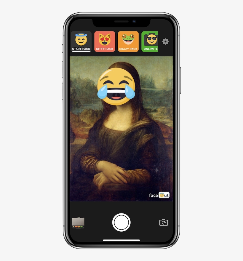 Emoji - Privacy - Camera - Like Face😇ut On Facebook - Mona Lisa Low Poly, transparent png #1476514