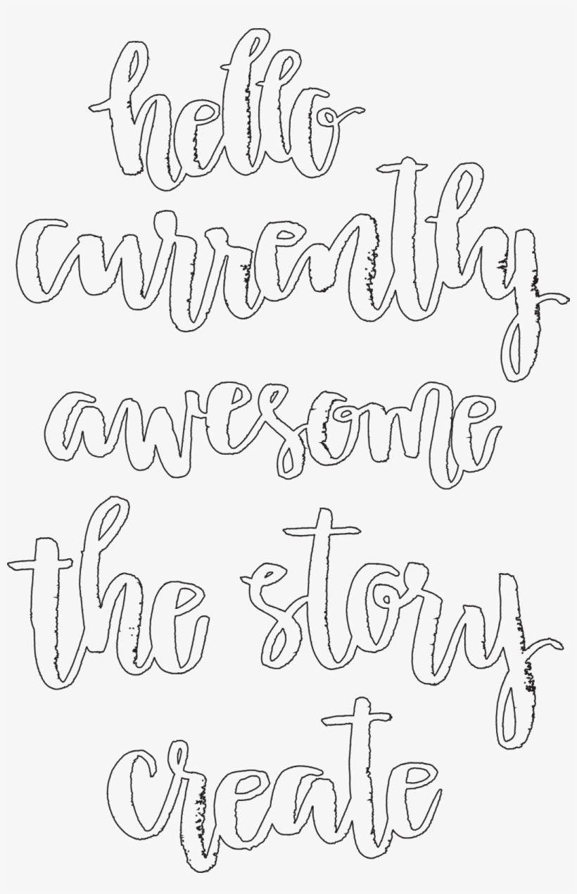 Here Is A Picture Of The Digital File - Calligraphy, transparent png #1476673