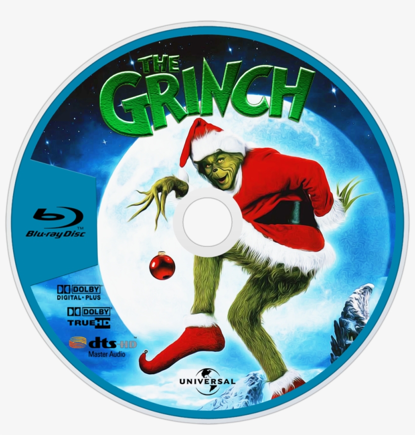 How The Grinch Stole Christmas Bluray Disc Image - El Grinch Blu Ray - Free  Transparent PNG Download - PNGkey