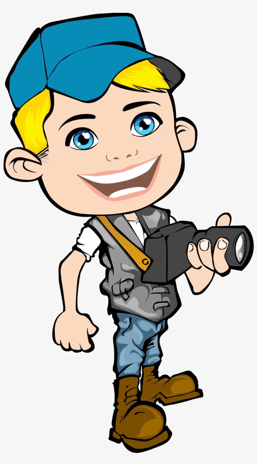 Cartoon Png Clipart Photoshop - Imagenes De Un Periodista Animado, transparent png #1477051