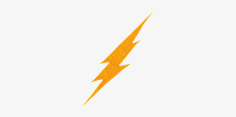 Purchase Lightning Bolt Patch - Orange, transparent png #1477213