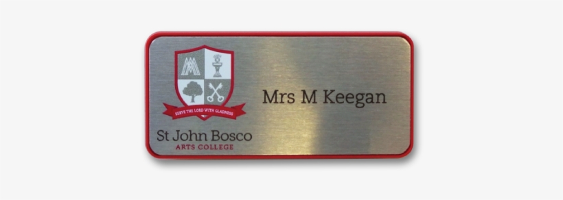 H4 Namebadge In A Red Frame C13, transparent png #1477406