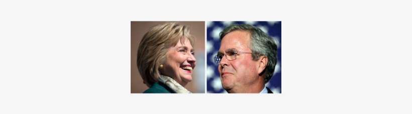 Jeb Bush Vs - Hillary Clinton, transparent png #1477574
