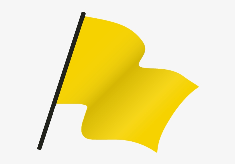 Flag Clipart Yellow - Yellow Race Flag Png, transparent png #1477858