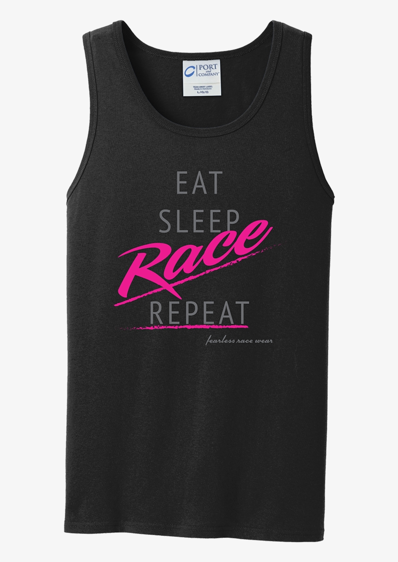Eat, Sleep, Race, Repeat Tanks - Active Tank, transparent png #1477884