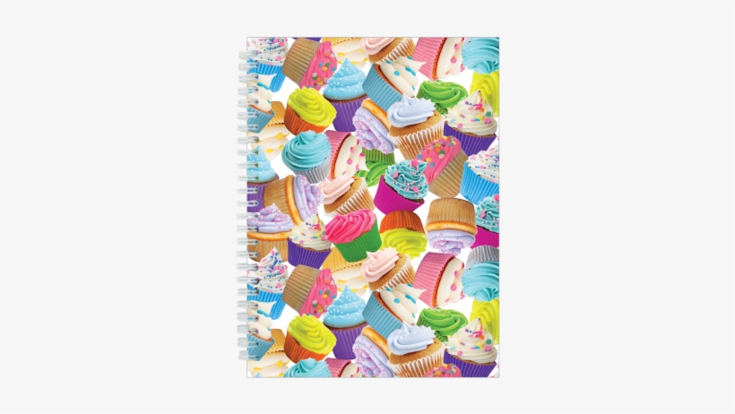 Cupcakes 3d Journal - Iscream Cupcakes 3d Spiral-bound Journal, transparent png #1477886