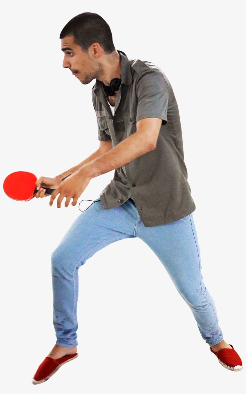 #288 T Playing Ping Pong Musketeer Style - People Playing Table Tennis Png, transparent png #1477906
