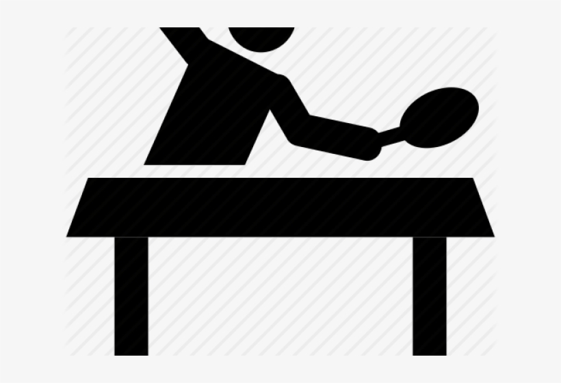Ping Pong Clipart Table Tennis Player - Table Tennis, transparent png #1478018