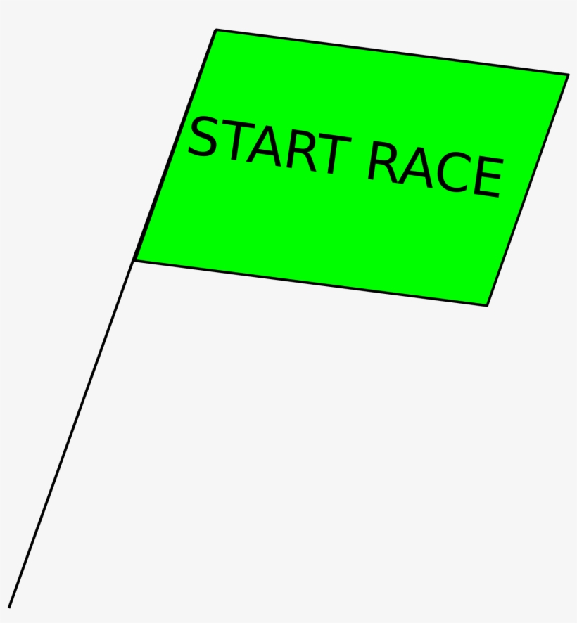 Graphic Free Stock Green Flag Big Image Png - Sign, transparent png #1478274