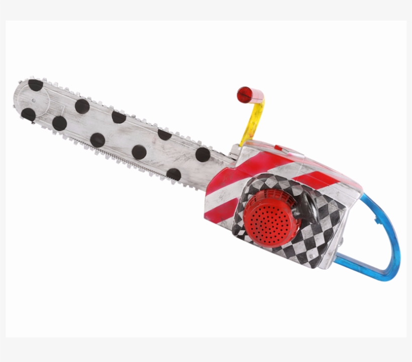 Spirit Scary Clown Animated Chainsaw Prop - Clown Chainsaws Spirit Halloween, transparent png #1478629