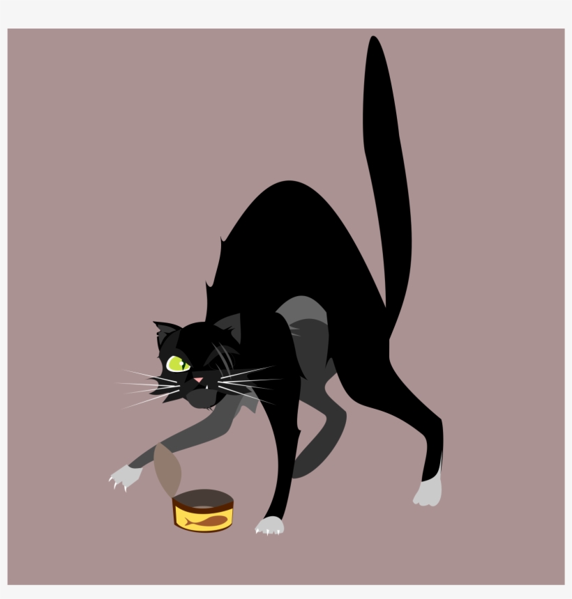 Black Cat Whiskers Cat Tree Tail - Street Cats Transparent, transparent png #1478869