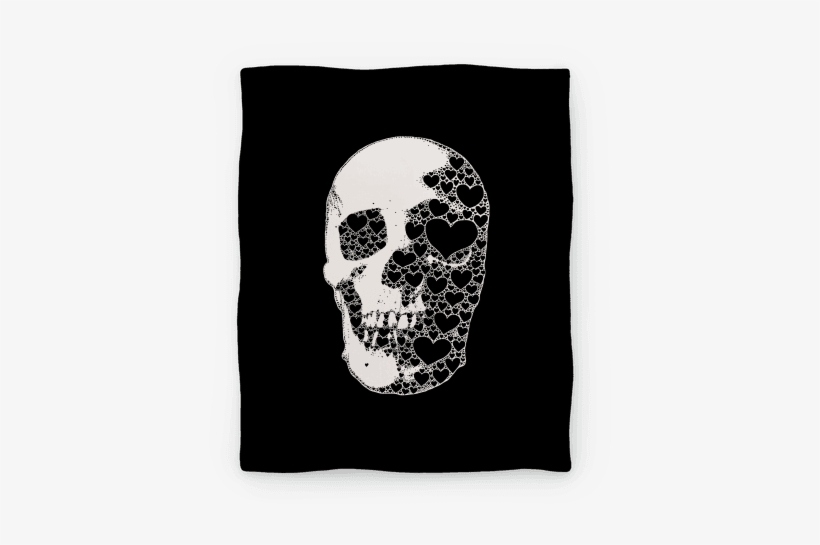 Heart Skull Blanket - Heart & Skull, transparent png #1478871