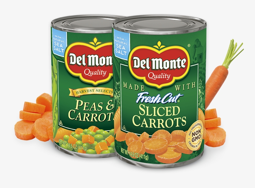 Carrots - Del Monte Vegetable Sliced Carrots - 14.5 Oz., transparent png #1478995