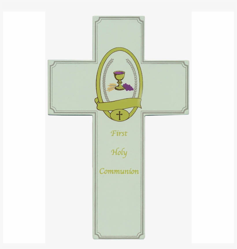 First Communion Wood Cross - First Communion, transparent png #1479134