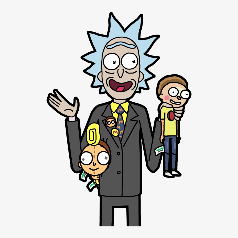 Salesman Rick - Weird Rick Pocket Mortys, transparent png #1479214